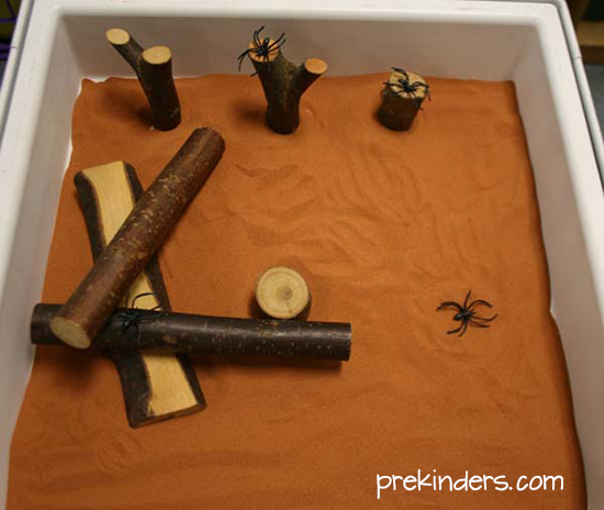 Spiders Sensory Table