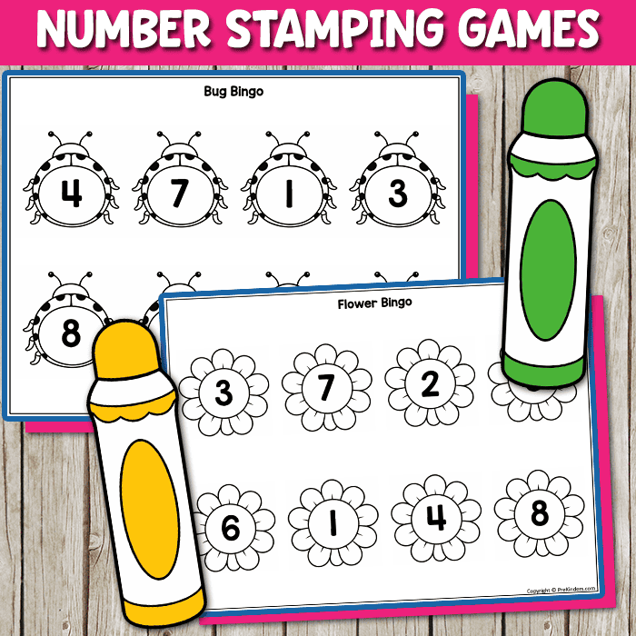 number stamping bingo game