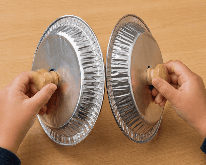 diy cymbal, make your own for your students and classroom, music and movement