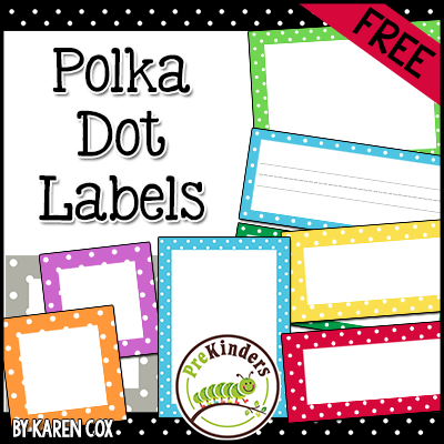 Free Polka Dot Labels
