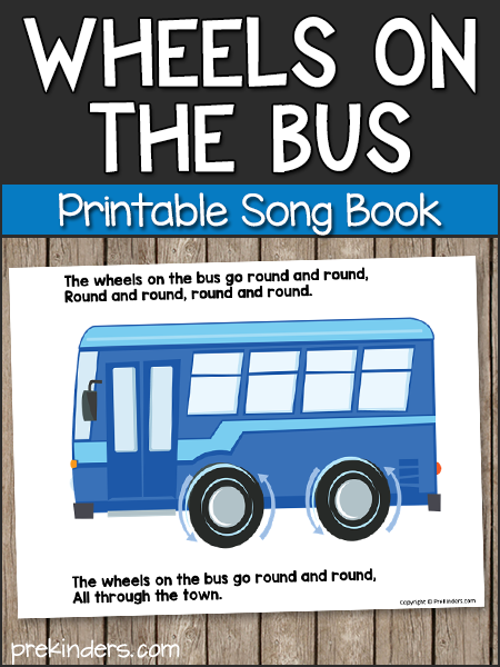 The Wheels on the Bus Song Book Printable