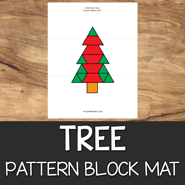 Christmas Tree Pattern Block Mat