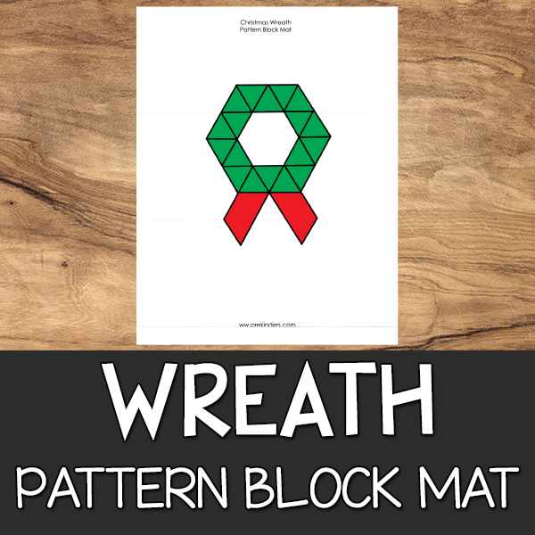Christmas Wreath Pattern Block Mat