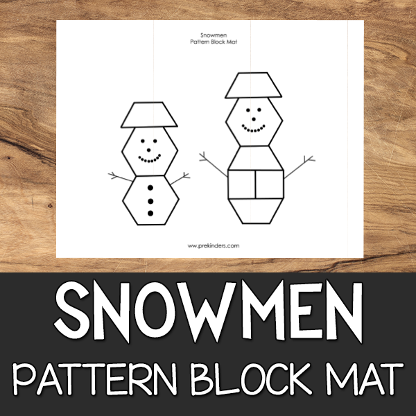 Snowmen Pattern Block Mat