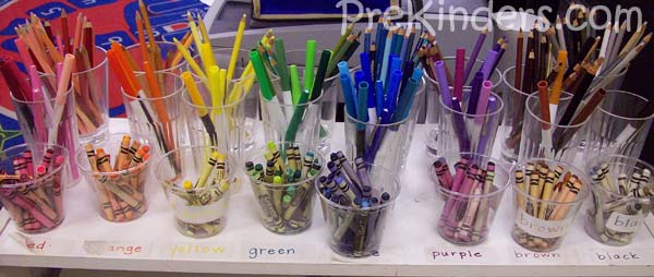 Sorting Pencils by Color