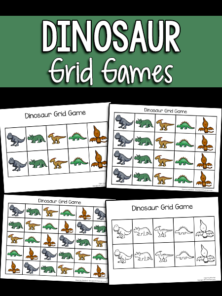 dinosaur homework grid