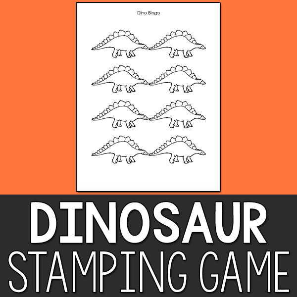 Dinosaur Stamping Game
