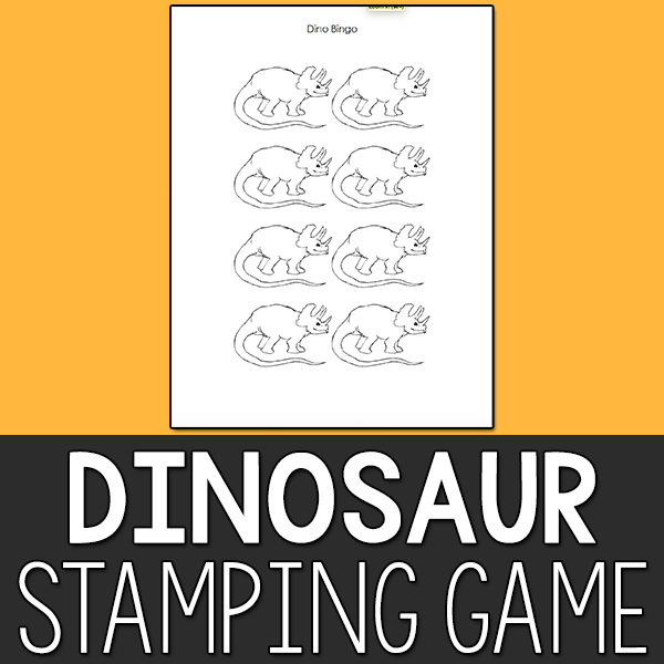 Dinosaur Stamping Game