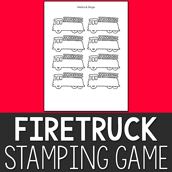 Firetruck Stamping Game