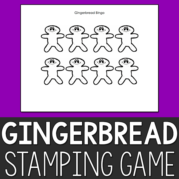 Gingerbread Stamping Game