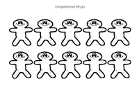 Gingerbread Bingo Gingerbread Bingo Stamping Game