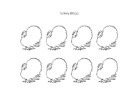 Turkey Bingo Thanksgiving Bingo Stamping Game