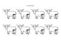 cow bingo Cow Bingo Stamping Game
