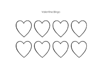 Heart Bingo Valentine Bingo Stamping Game