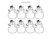 Snowman Bingo Snowman Bingo Stamping Game