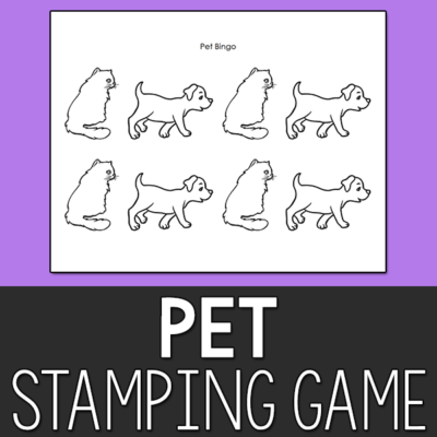 Bingo Marker Stamping Games - PreKinders
