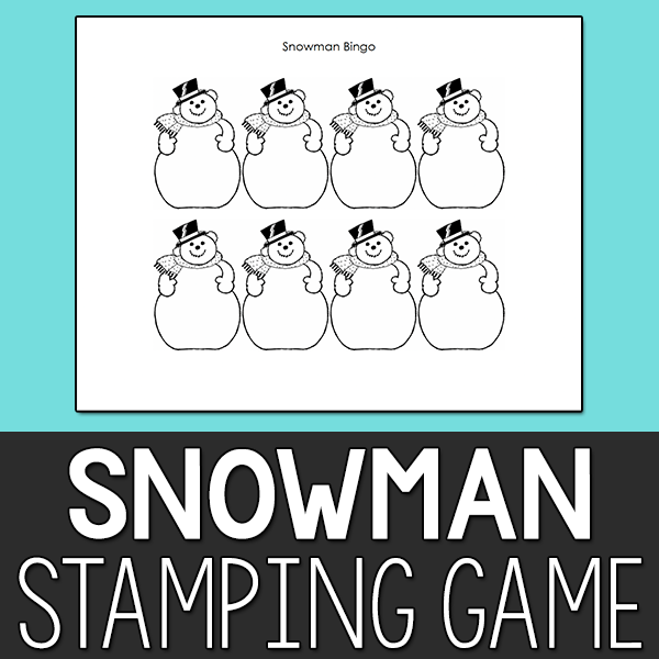 Snowman Stamping Game