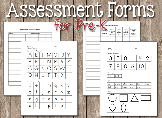 pre k assessment forms prekinders preschool evaluation form