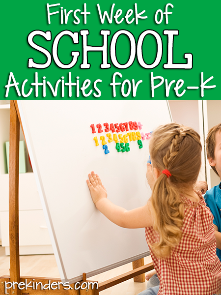 Beginning of School Activities - PreKinders