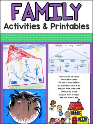 Families Theme Activities for Preschool & Kindergarten Kids