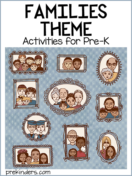 Families Theme Activities for Preschool & Kindergarten Kids