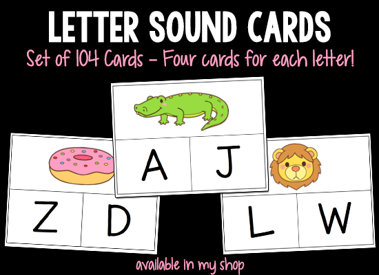Letter Sound Cards printable 