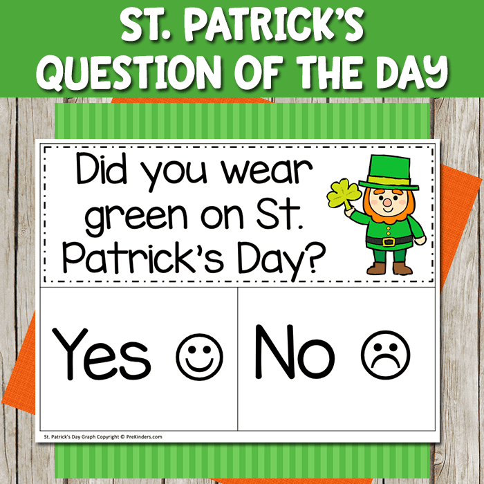 St Patrick Question of the day graph