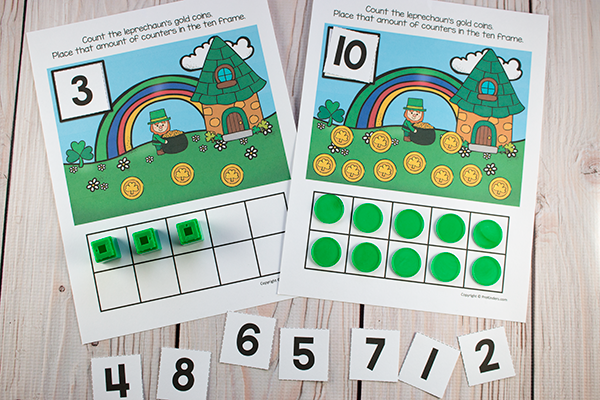 Leprechaun Ten Frame Game