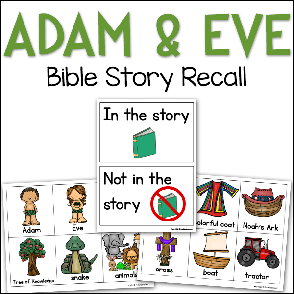 Adam and Eve in Eden Bible Story Recall