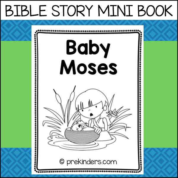 Baby Moses Bible Story mini book