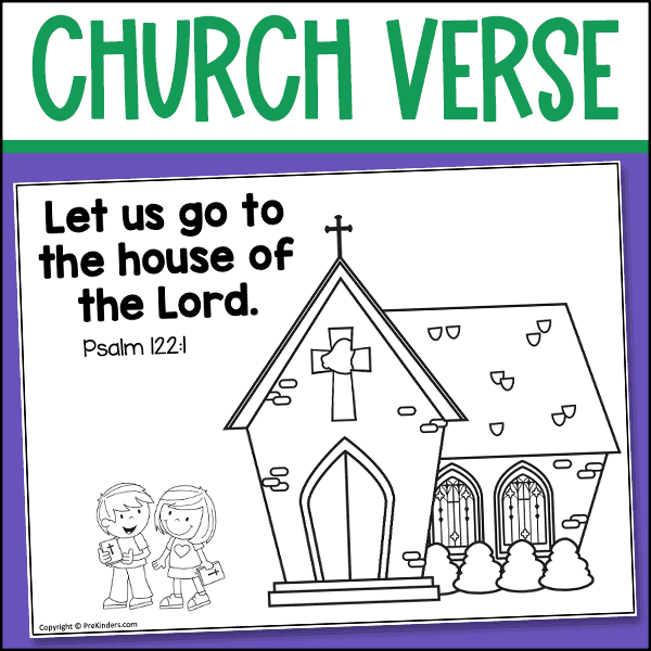 church bible verse sheet