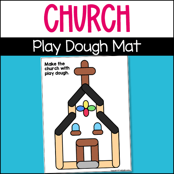 church play dough mat