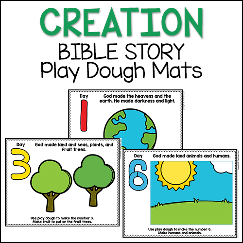 Creation Story Bible Play Dough