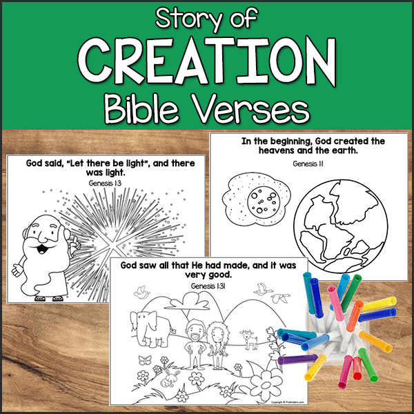 Creation Story Bible Verse Printable
