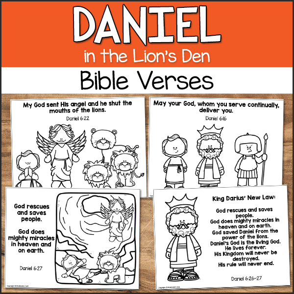 Daniel Bible Verse Sheet