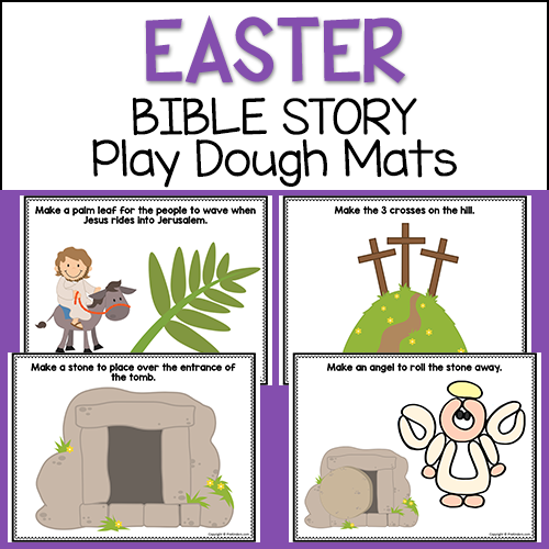 Easter Bible Story Play Dough Mats