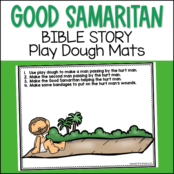 Good Samaritan Bible Story Play Dough Mats preschool