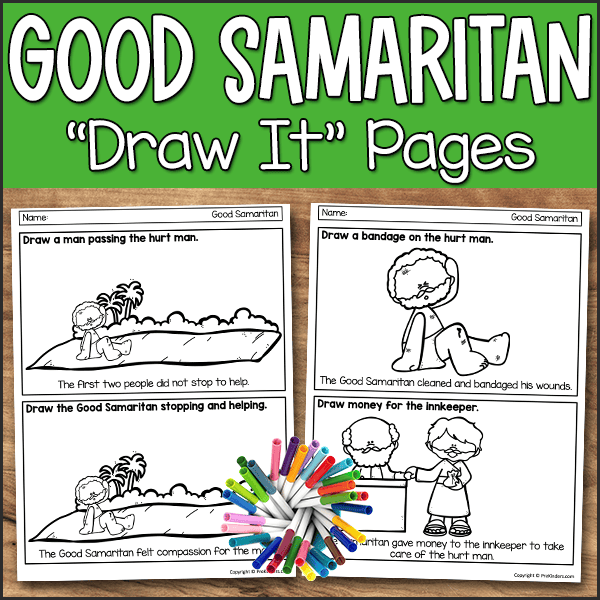 Bible story sheet: The Good Samaritan