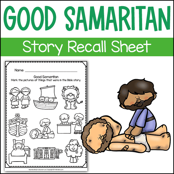 Good Samaritan sheet for story recall