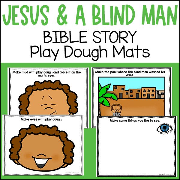 Jesus Heals a Blind Man Play Dough Mats Jesus Heals a Blind Man Play Dough Mats