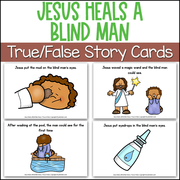 Jesus Heals a Blind Man True False Game