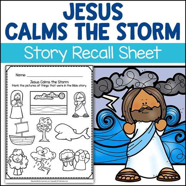 Jesus Calms the Storm Bible Story Recall