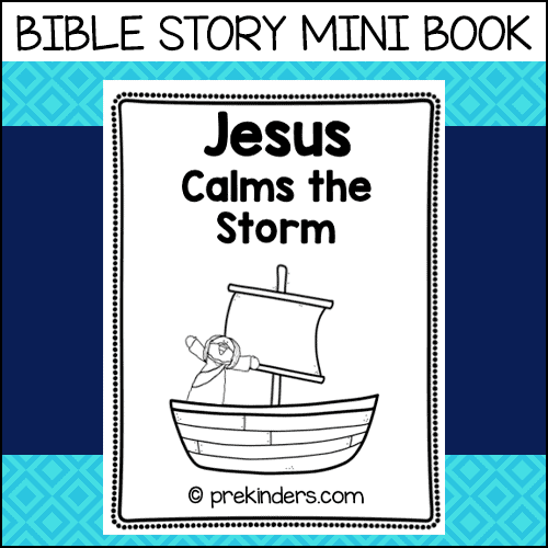 Jesus Calms the Storm Bible Story Mini Book