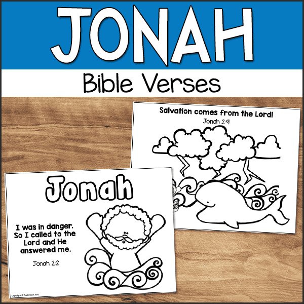 Jonah Bible Verse Sheets