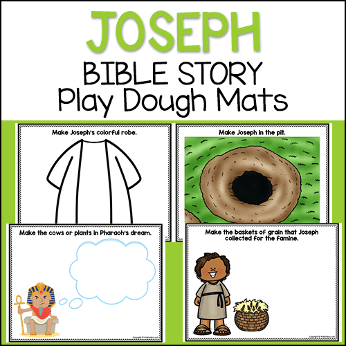 Joseph Bible Story Play Dough Mats