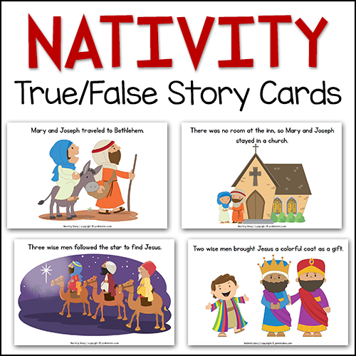 Nativity True False Cards