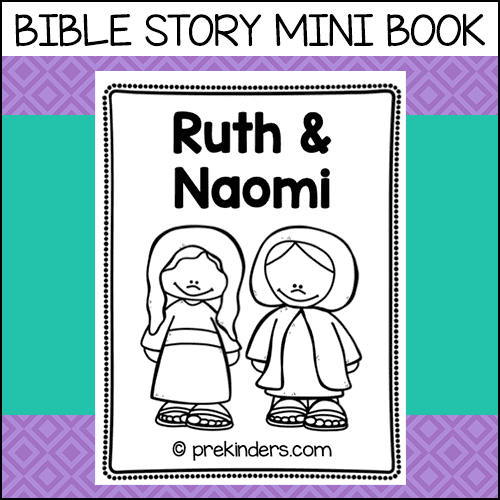 Ruth and Naomi Bible Story mini book