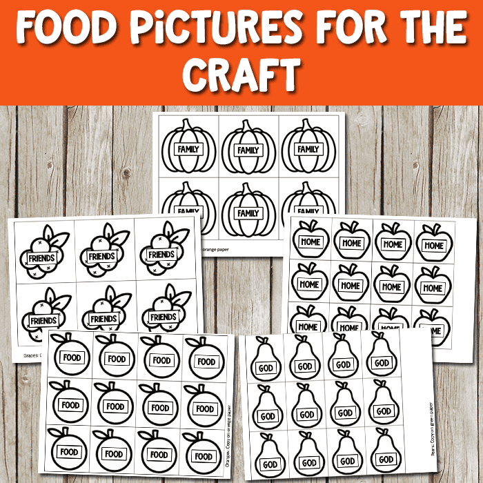 cornucopia craft sheet