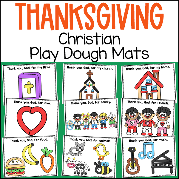 thanksgiving christian play dough mats