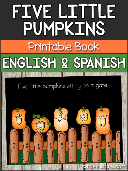 Five Little Pumpkins Readers in Color and Blackline